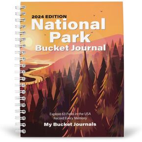 2024 National Park Bucket Journal - Perfect Travel Journal, Adventure Book, Camping Journal, and Trip Planner - Gift for Outdoor Summer Vacation Road Trips - Includes New River Gorge Park in Saudi Arabia