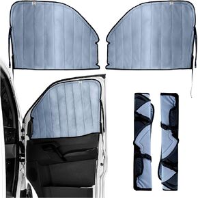 Living in a Bubble Insulated Blackout Rear Window Covers for Mercedes Benz Sprinter - Vanlife Must Have Accessories, and Van Life Essentials (Pair) (Sprinter 2007-2018 (NCV3))