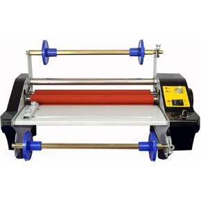 SHengwin 13.6" Laminating Machine, 110V Hot and Cold Roll Laminator Four Rollers Thermal Laminating Machine for Single/Dual Sides A3/A4 Paper