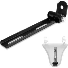 psler Motorcycle Universal Solo Seat Mounting Front Bar with Swivel Bracket for Bobbers & Choppers, Black