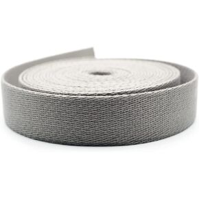 CRAFTMEMORE Heavy Cotton Webbing - Straps for Arts and Crafts, Luxury Bag Strap High Density Webbing (1 Inch x 5 Yards, Red)