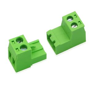 GINTOOYUN 5 Sets Phoenix Connector 4 Pin, 2EDGRK 4-Pole 5.08 mm Terminal PCB Pluggable Screw Terminal Block Connectors, Solderless 5.08mm Pitch Male Female Plug (Green-4P)
