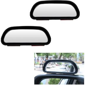 ALINREDBX 2Pcs Car Side Blind Spot Mirrors Universal Adjustable Wide Angle Rear View Angle HD Mirrors for Safety Auxiliary Parking Cars Truck SUV Jeep Wrangler
