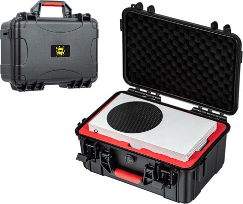 حقيبة حمل CENPIN لجهاز Xbox Series S، صندوق حمل صلب مقاوم للماء مع بطانة ناعمة لتخزين Xbox Series S وغيرها من الملحقات in Kuwait