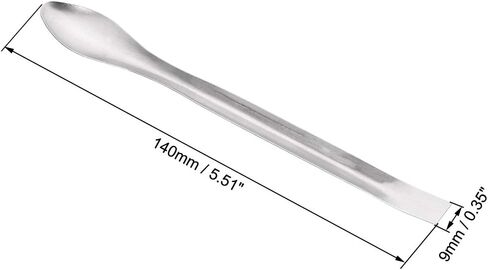 uxcell Micro Scoop 105mm Stainless Steel Reagent Sampling Lab Spoon Spatulas for Laboratory 2Pcs in Saudi Arabia
