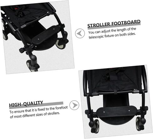 jojofuny Stroller Pedal Pushchair Extension Foot Rest Baby Stroller Footboard Baby Pram Footrest Stroller Foot Rest Baby Footrest Stroller Feet Extension Extend Iron Tube Umbrella Car in Saudi Arabia
