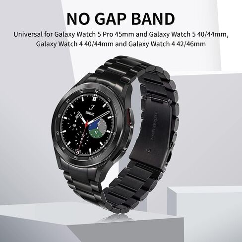 GOLDTOLUCK متوافق مع ساعة Samsung Galaxy Watch 6 5 4 Band Pro Classic 20 مم 43 مم 47 مم 45 مم 40 مم 44 مم 42 مم 46 مم، سوار عمل معدني للرجال مصنوع من الفولاذ المقاوم للصدأ الصلب in Kuwait
