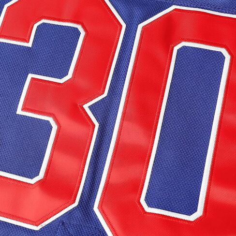 1980 هوكي #21 مايك إيروزيوني #17 أوكالاهان #30 جيم كريج ميراكل أون آيس جيرسي أبيض أزرق... (30 أزرق، متوسط) in Kuwait