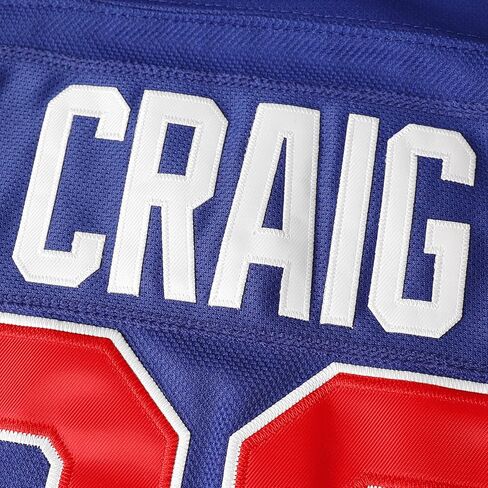 1980 هوكي #21 مايك إيروزيوني #17 أوكالاهان #30 جيم كريج ميراكل أون آيس جيرسي أبيض أزرق... (30 أزرق، متوسط) in Kuwait