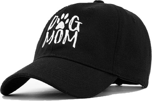 Lightbird Women's Embroidered Dog Mom Hat Adjustable Baseball Cap Washed Cotton Hat in Saudi Arabia