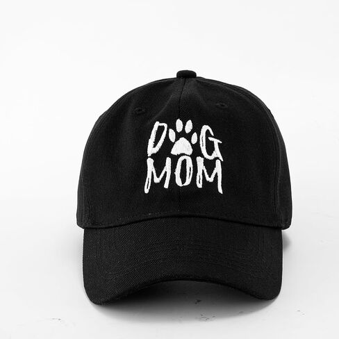 Lightbird Women's Embroidered Dog Mom Hat Adjustable Baseball Cap Washed Cotton Hat in Saudi Arabia