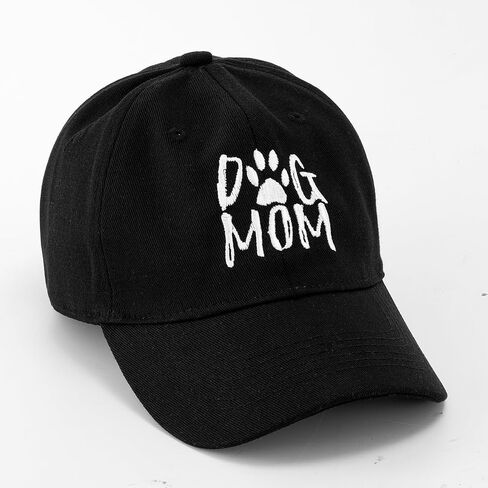 Lightbird Women's Embroidered Dog Mom Hat Adjustable Baseball Cap Washed Cotton Hat in Saudi Arabia