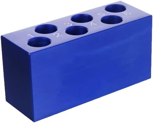 MUHWA 24 رف أنبوب تبريد من الألومنيوم جيدًا للطرد المركزي لأنابيب صغيرة سعة 1.5 مل، 4 × 6 مصفوفات، حزمة من قطعة واحدة in Kuwait