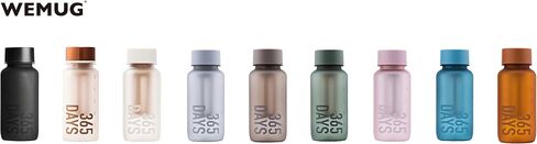 WEMUG Portable Cold Brew Maker, 18.6 oz Modern Simple design, Leak Proof, Ultra Light, BPA-Free, Durable Plastic, 365 (Frosty Green) in Saudi Arabia