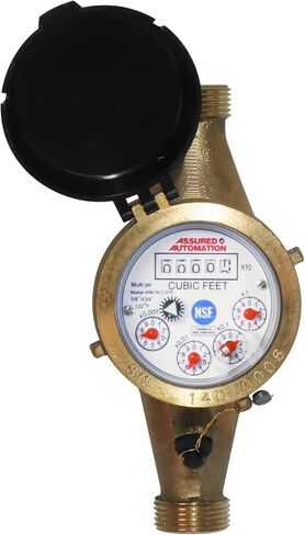 عداد مياه 1/2 بوصة: نحاس خالٍ من الرصاص، معتمد من NSF، متعدد النفاثات، قدم مكعب (تركيب أفقي) in Kuwait