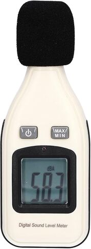 Orenic Decibel Meter, GM1351 Digital Sound Level Meter Backlight with LCD Display, Noise Measure Device for Home, Noisy Neighbor, Factory (9V 6F22 Square Battery Not Including) in Kuwait