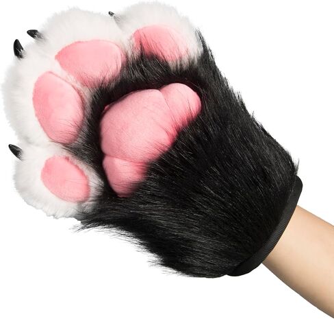 لها حفل تأثيري Fursuit باو قفازات فروي مخلب قفازات المدمج في ضغط اللعب زي اكسسوارات الحفلات للكبار in Saudi Arabia