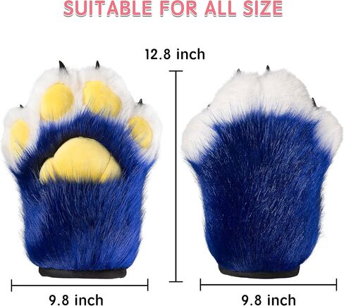 لها حفل تأثيري Fursuit باو قفازات فروي مخلب قفازات المدمج في ضغط اللعب زي اكسسوارات الحفلات للكبار in Saudi Arabia