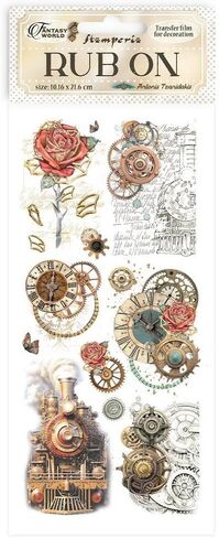 Stamperia International Sir Vagabond Fantasy World Huge Bundle: 12" x 12" Paper Pad + 12" x 12" Backgrounds Paper Pad + Die-Cuts + Ephemera + 4 Packs of Rub-Ons + Washi Pad in Saudi Arabia