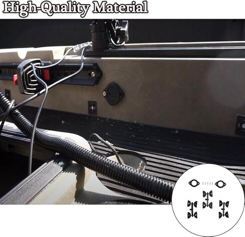 تعتبر مجموعة HQPARRTS من خلال مجموعة أسلاك الهيكل من خلال مجموعة أسلاك الهيكل مثالية لتركيب مكتشفات الأسماك ومجموعات الإضاءة والمحركات وأي شيء يتضمن تشغيل الأسلاك من خلال هيكل قوارب الكاياك أو القوارب الخاصة بك in Kuwait