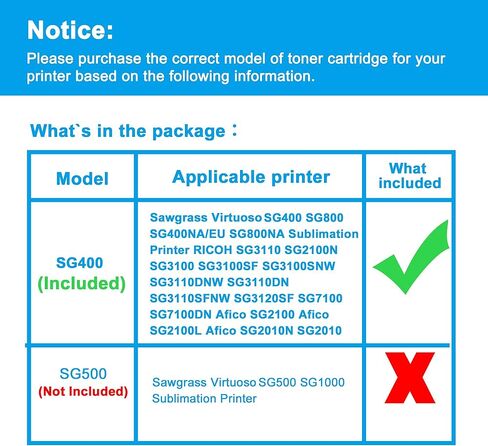 استبدال حبر التسامي المتوافق مع LCL لـ Sawgrass Virtuoso SG400 SG800 PRINTAN Dink عالي الإنتاجية SG400NA/EU SG800NA (عبوتان أصفر) in Kuwait
