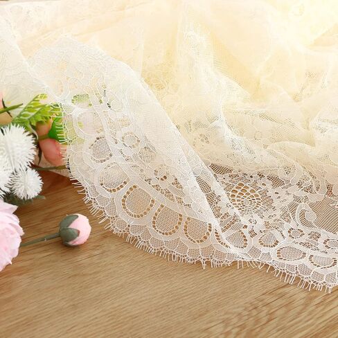 Fanqisi العاج الدانتيل مفرش المائدة 60x120 بوصة الكلاسيكية الزفاف الدانتيل مفارش المائدة تراكب غطاء طاولة الطرف لحفل الزفاف دش الاستقبال الجدول الديكور in Kuwait