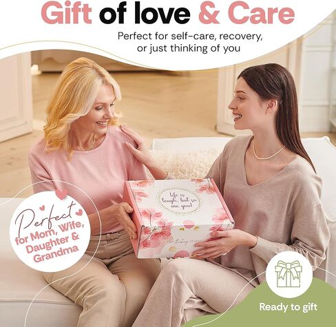 Get Well Soon Gifts for Women - Carefully Curated Sick Care Package for Women - Get Well Soon Gift Baskets for Women After Surgery - Get Well Gifts for Women w/Blanket, Mug & Candle to Feel Better in Kuwait
