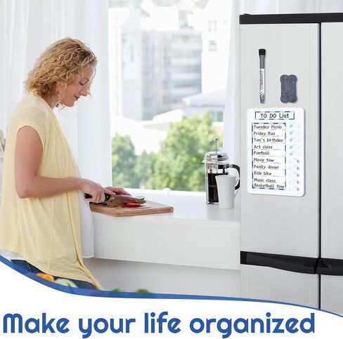 XLSXEXCL 2 Pieces to Do List Board, Checklist Board Chore Chart Slider My Chores Slider Chart Chores Chart Erasable for Kids for Refrigerator, Wall, Desk in Saudi Arabia