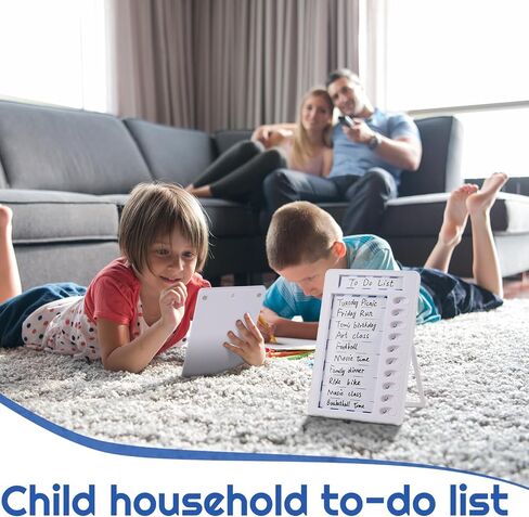 XLSXEXCL 2 Pieces to Do List Board, Checklist Board Chore Chart Slider My Chores Slider Chart Chores Chart Erasable for Kids for Refrigerator, Wall, Desk in Saudi Arabia