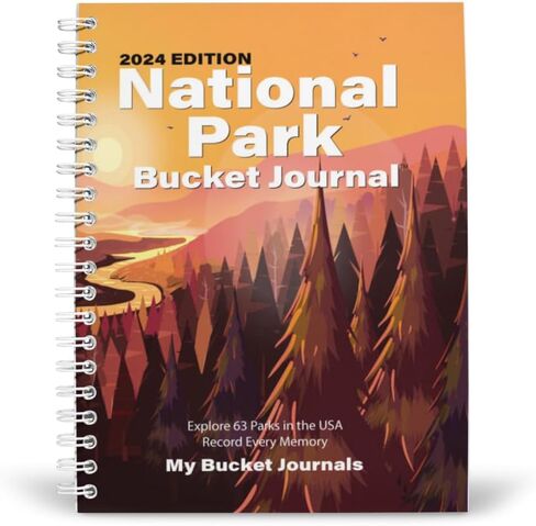 2024 National Park Bucket Journal - Perfect Travel Journal, Adventure Book, Camping Journal, and Trip Planner - Gift for Outdoor Summer Vacation Road Trips - Includes New River Gorge Park in Saudi Arabia