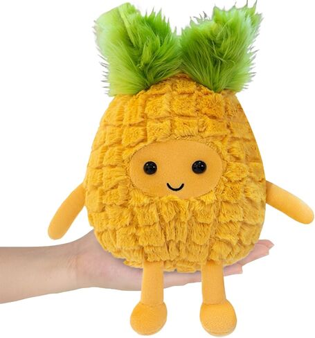Fruit Pineapple Stuffed Animals Plush Toys - Super Soft & Washable, Adorable Kids Character Animal Pillows, Perfect for Room Decor, Gifts for Ages 3+, Showcase Your Mood (Yellow-Pineapple,9 inch) in Saudi Arabia