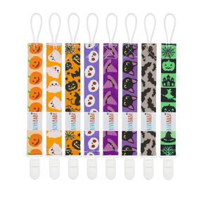 مشبك مصاصة الهالوين من ALVABABY مكون من 8 قطع من سلسلة حامل المقاود لحديثي الولادة من الأولاد والبنات 8DBP08A in Kuwait