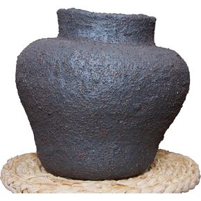 مزهريات معلقة من السيراميك باللونين الأزرق والأبيض تحاكي إنشاء جبل الثلج مجموعة ديكور مزهرية ريفية - مزهريات معلقة كبيرة ومزهريات أرضية - مزهريات من الطين والسيراميك لديكور المنزل in Kuwait