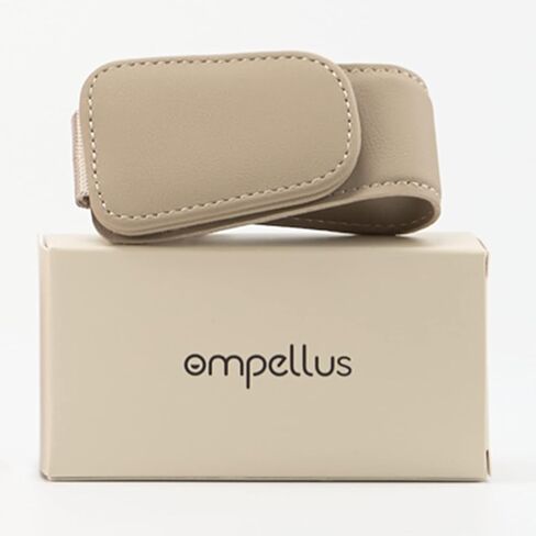 Magnetic Leather Sunglass Holder, Eyeglass Hanger Clip for Car Sun Visor, Suitable for Different Size Eyeglasses(Black, 1 Pack) in Kuwait