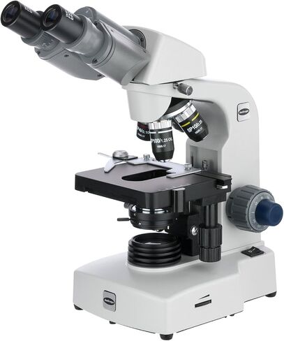 AmScope B450-SP 40X-1000X LED Semi-Plan Compound Microscope with 3D 2-Layer Mechanical Stage in Saudi Arabia