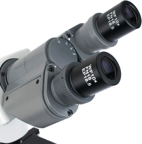 AmScope B450-SP 40X-1000X LED Semi-Plan Compound Microscope with 3D 2-Layer Mechanical Stage in Saudi Arabia