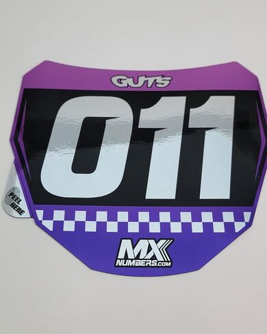 MxNumbers- Custom ODI Plate Decal | Mountain Bike Multicolored Race Graphics | Custom with Your Name, Number & Colors | Fits ODI Downhill Racing Number Plate in Saudi Arabia