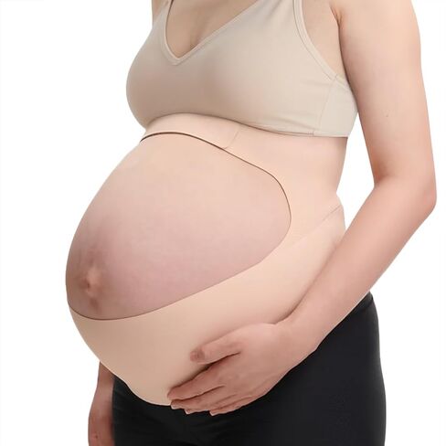 Maternity Belly Band for Pregnant Women - Adjustable Pregnancy Support Belt with Back & Pelvic Relief, Breathable Postpartum Belly Wrap-Carrying Belly (Medium) in Kuwait