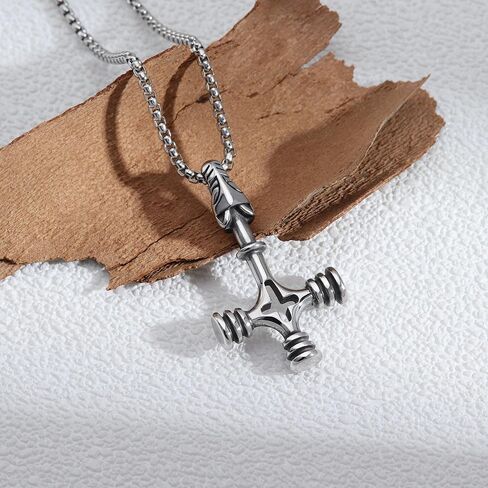 قلادة متقاطعة للرجال سيلان صليب سلسلة من الفولاذ المقاوم للصدأ للنساء قلادة القوطي المجوهرات المسيحية in Kuwait