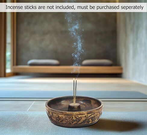 Sheesham Wood Incense Burner Holder - Set of 2 Coffin Style Sun Moon Inlay Handmade Aromatherapy Room Freshener Fragrance Cone Incense Stick Burner Ash Catcher - Zen Home Gift - 12x2x2 - COTTON CRAFT in Saudi Arabia