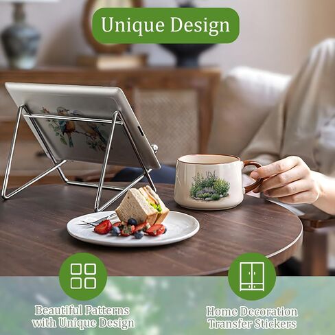 WANDIC 6PCS Rub On Transfer Stickers, Luminous Forest Animals Transfer Decals Waterproof Sticker for Furniture and Scrapbooking,15 * 30cm in Saudi Arabia