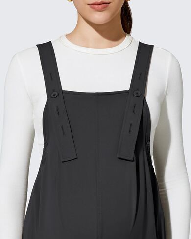 G4Free ShiftReady Maternity Jumpsuit Adjustable Strap Overalls Pregnancy Wide Leg Pants with Pockets in Saudi Arabia