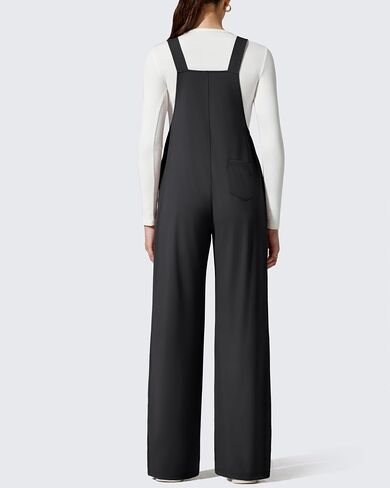G4Free ShiftReady Maternity Jumpsuit Adjustable Strap Overalls Pregnancy Wide Leg Pants with Pockets in Saudi Arabia