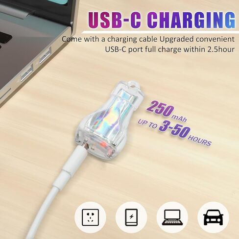 Mini Lantern LED Flashlight, Small Keychain Flashlight Rechargeable USB, Waterproof Pocket Purse Light with Magnetic for Camping Nighttime, EDC Gear Tools Keychian Light (White-2Pcs) in Saudi Arabia