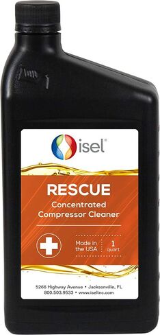ISEL Concentrated Air Compressor Cleaner – VARNISH and CARBON Removal in 3-Steps – Top Off Oil Sump + Run + Drain (1 QUART) in Saudi Arabia