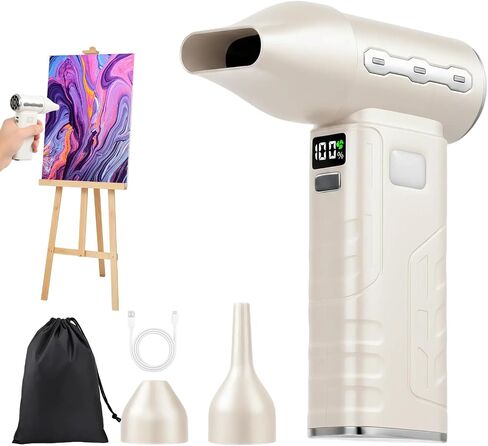 Duster Air Air مضغوط ، 6 ترس قابلة للتعديل فائق الطاقة الكهربائية غربات الهواء in Kuwait