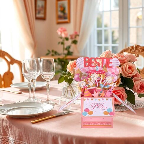 Funny Birthday Wife Pop Up Card, 3D Birthday Card with Envelope Creative Gift for Wife from Husband Party Decoration Keepsake in Saudi Arabia