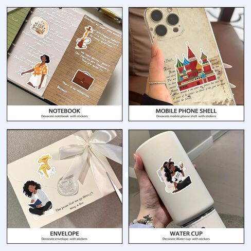 31 Sheets 300 Pcs Romance Book Stickers for Kindle, Holographic Aesthetic Cute Bookish Funny Sticker Book for Laptops Water Bottles Journal Scrapbook DIY Art Crafts in Kuwait