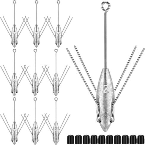 Sputnik Sinker Fishing Equipment Long Tail Fishing Weights Saltwater Surf Casting Sinkers Catfish Beach Spider Weights for Surfing catfishing Ocean Sea Sand in Saudi Arabia