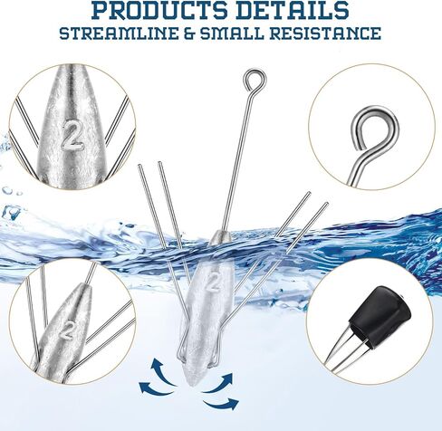 Sputnik Sinker Fishing Equipment Long Tail Fishing Weights Saltwater Surf Casting Sinkers Catfish Beach Spider Weights for Surfing catfishing Ocean Sea Sand in Saudi Arabia